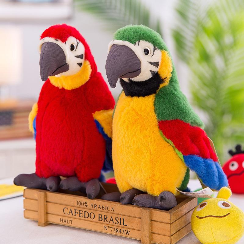 Cute Parrot Doll Simulated King Kong Bird Doll Plush Toy Creative Funny Ornaments Children's Birthday Gift