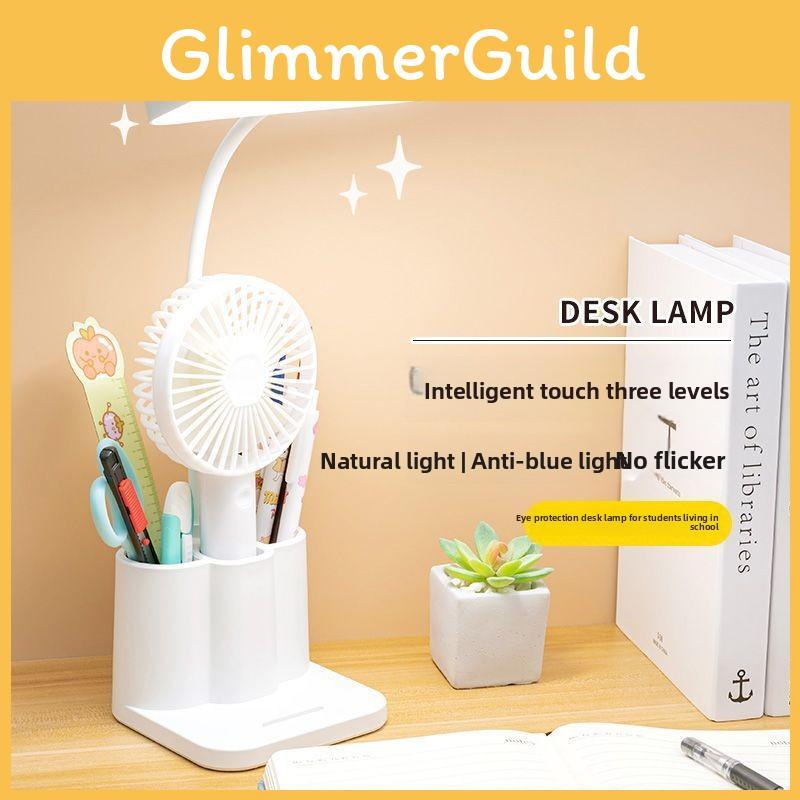 Modern Minimalist Student Desk Lamp Touch Control Eye Caring Led Dorm Study Room