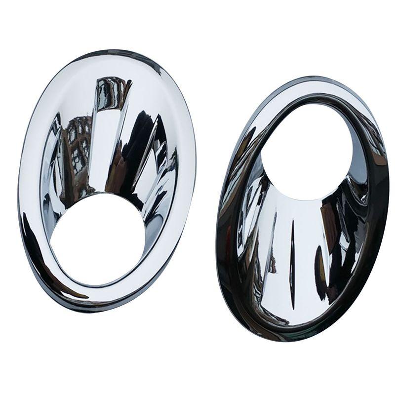 2Pcs Car Front Fog Light Lamp Cover Trim Foglight Frame Chrome Accessories For Nissan Qashqai Dualis J10 NJ10 2010 2011 2013