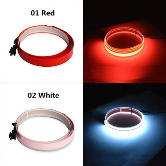 1M Flexible EL Light Tape Led Glow EL Wire Rope Waterproof Cable Battery Powered