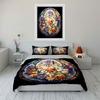 Floral Stained Glass Decor Set Multiple sizes kid's and adults' bedroom Exquisite 3PC bedding set gift