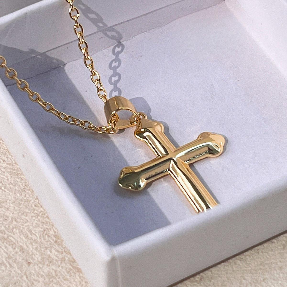 

Cross Necklace Fashion Ins Style Light Luxury Simple Jewelry Premium Durable Quality Useful Practical Reliable