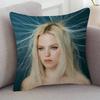 Singer Renee Rapp Cute Cartoon Twodimensional Pillowcase Bedroom Sofa Cushion Cover Nap Pillow Cover