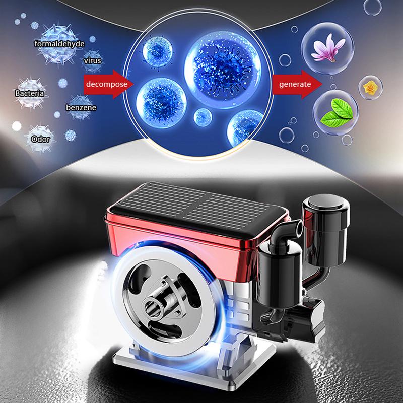 Car Oil Diffusers Solar Powered Rotating Car Perfume Diffuser Simulated Tractor Engine Car Perfume Diffuser Car Aromatherapy