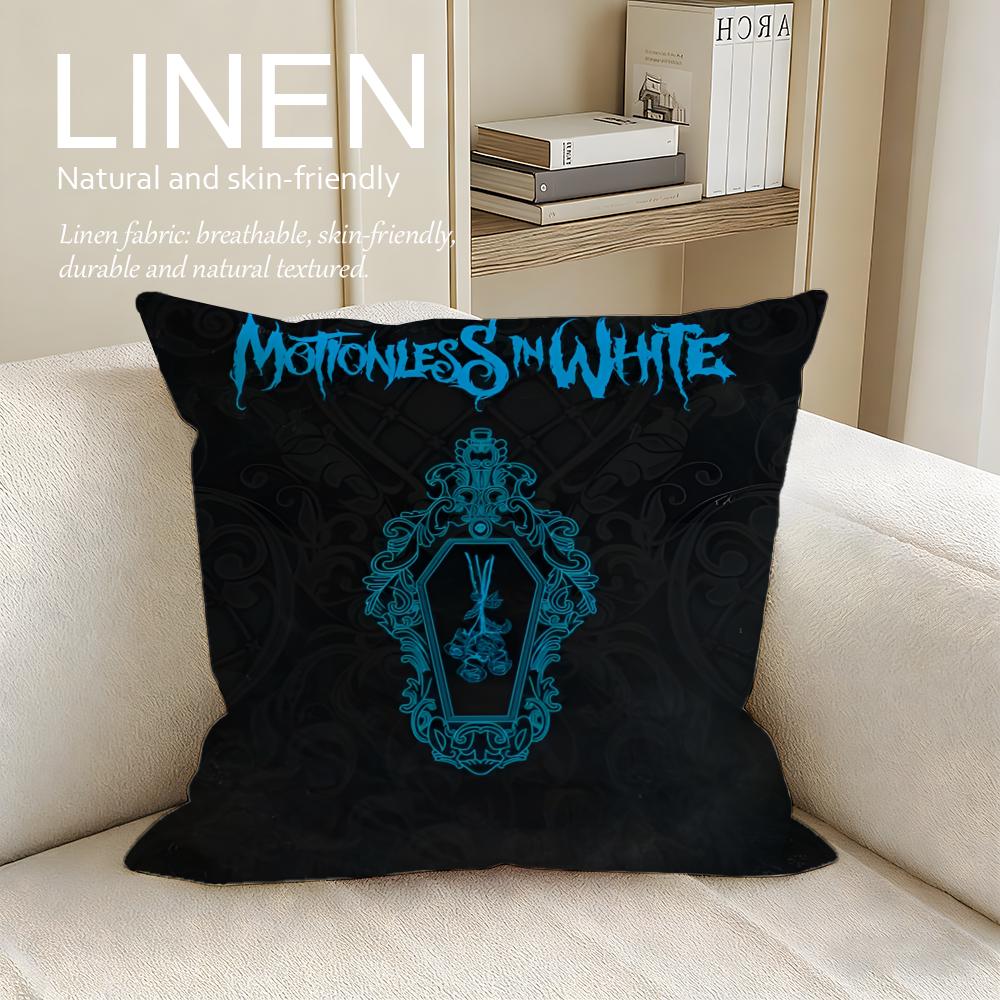 Music Motionless In White Cushion Cover Pillowcase Set Pcs x x Breathable Washable Sofa Cushion Cover