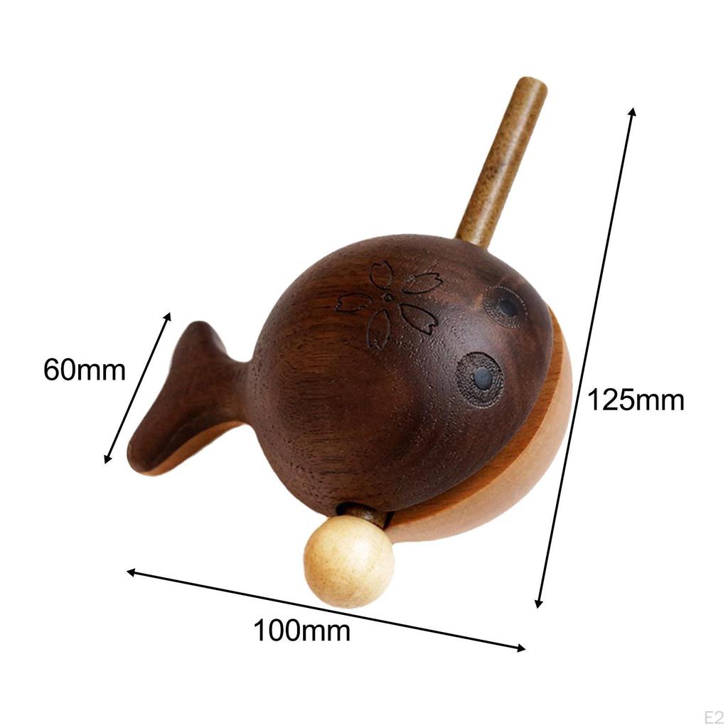Guiro Instrument Musical Toy Small Handcraft Birthday Gifts Wooden Shaped Percussion