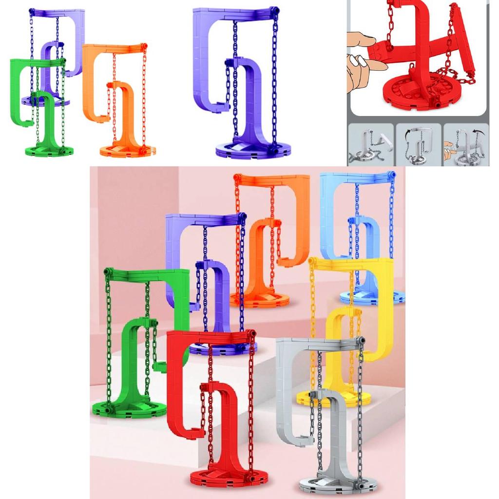 Wholesale Creative Tension Balance Frame Suspension Art Anti-gravity Stretching Building Blocks Insert Diy Toys