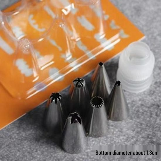 

Набор прозрачных силиконовых кондитерских мешков с насадками и пистолетом для выпечки и безупречной красоты