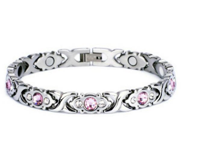 European & American Style Detachable Rhinestone Magnet Bracelet for Men & Women