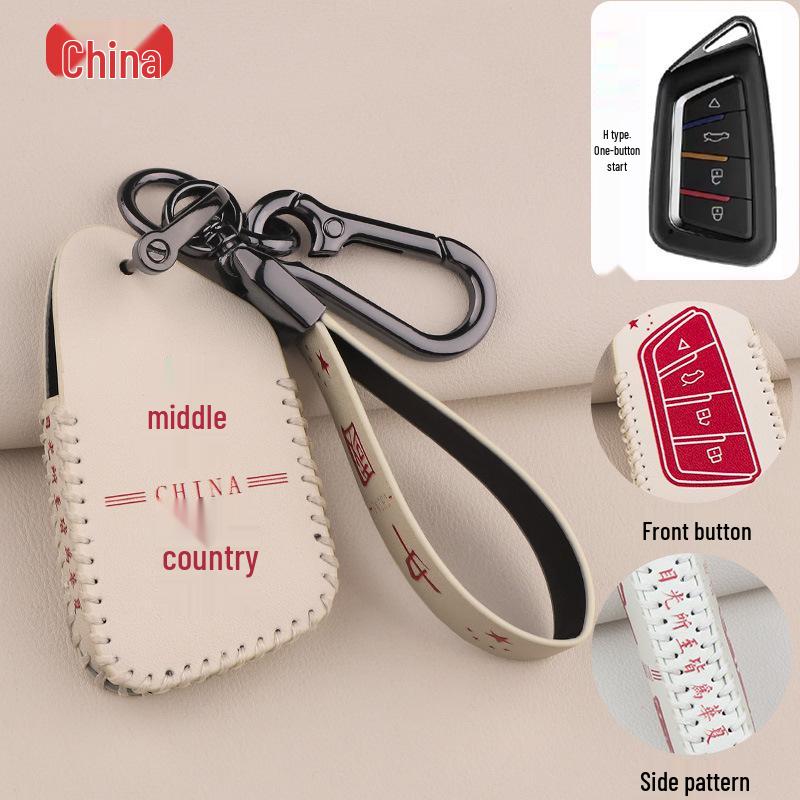 Smart 4-Button Folding Car Key Case with Buckle