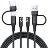 PonJel Shokz Charging Cable for Shokz AfterShokz Aeropex Shokz OpenRun OpenRun USB C To USB A Aftershokz Headphone Charger 2-in-1 (2-Pack) Charger,