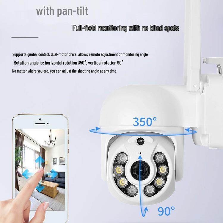4/8 Channel Wireless Night Vision Dome Camera Kit with Voice Intercom and Full Color HD