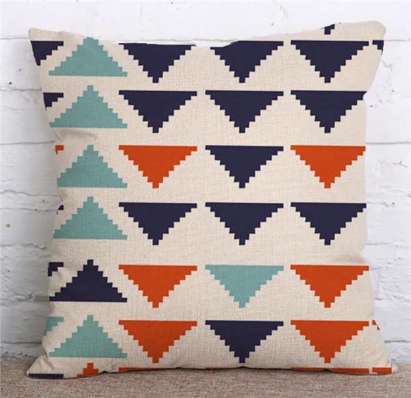 Decorative Throw Pillow Case Geometric Geometry Square Polyester Cushion Cover Decoration For Sofa Home Car Chair Almofadas