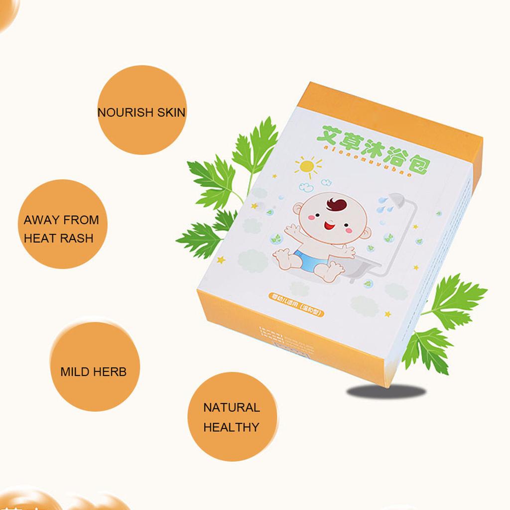 20pcs 15g Natural Moxa Wormwood Infant Baby Children Health Care Bathing Powder