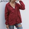 BITCED Women's Zipped Hooded Jacket Lightweight Outdoor Hiking Rainproof Jacket