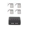 4PCS 903048 3.7V 2000mAh RC Drone Battery Portable UAV Lithium Battery with Charger for KY601S H11D H11C RC Quadcopter