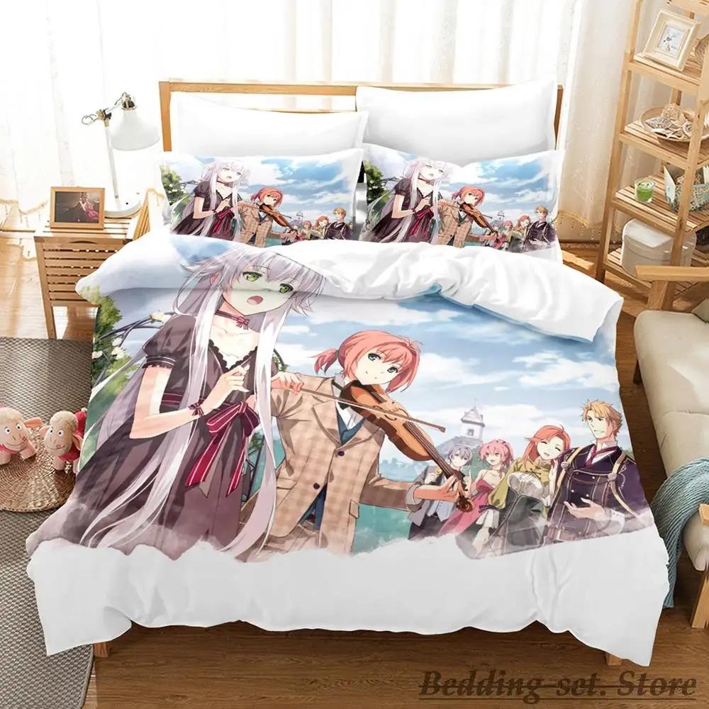 The Legend of Heroes Bedding Set Single Twin Full Queen King Size Bed Set Adult Kid Bedroom Duvetcover Sets Anime