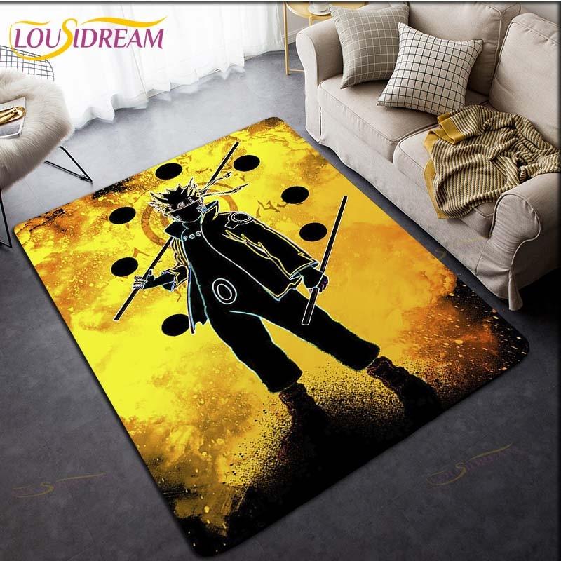 Naruto Carpet Anime Rug Kids Carpets Living Room Tea Table Mats Bedroom Rug Washable Floor Mats Household Area Mat Cute Rug