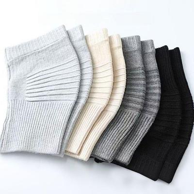 Soft Thermal Knee Brace Pads Knitted Knee Protector Sleeve Suitable for Old Cold Legs