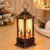 Christmas Party Lantern, Compact ABS Lighted Holiday Ornament for Mantel Tabletop Bookshelf and Shop Window Styling