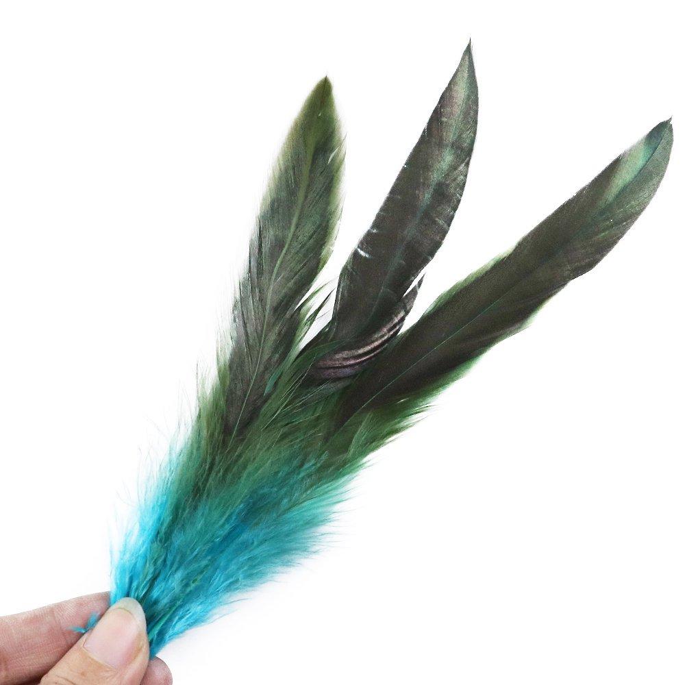 100Pcs Natural Rooster Feathers15-20Cm Diy Craft Plumas For Jewelry Making Costume Decor Wedding Hair Accessories Bulk Cheap