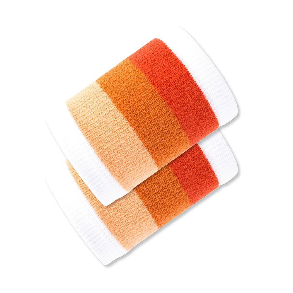 Breathable Striped Sports Wristbands for Fitness, Basketball, Running - Sweat-Wicking Wrist Sleeves