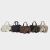 European and American Large Capacity Boston Pillow Bag Three-Dimensional Feel Fashion Handheld Camera Bag Trendy Single Shoulder Crossbody Bag
