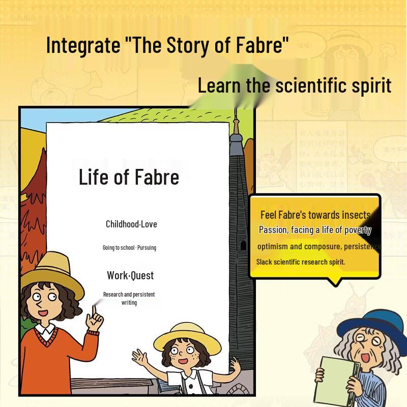 Fabre's Book of Insects Hardcover Comic Encyclopedia Set