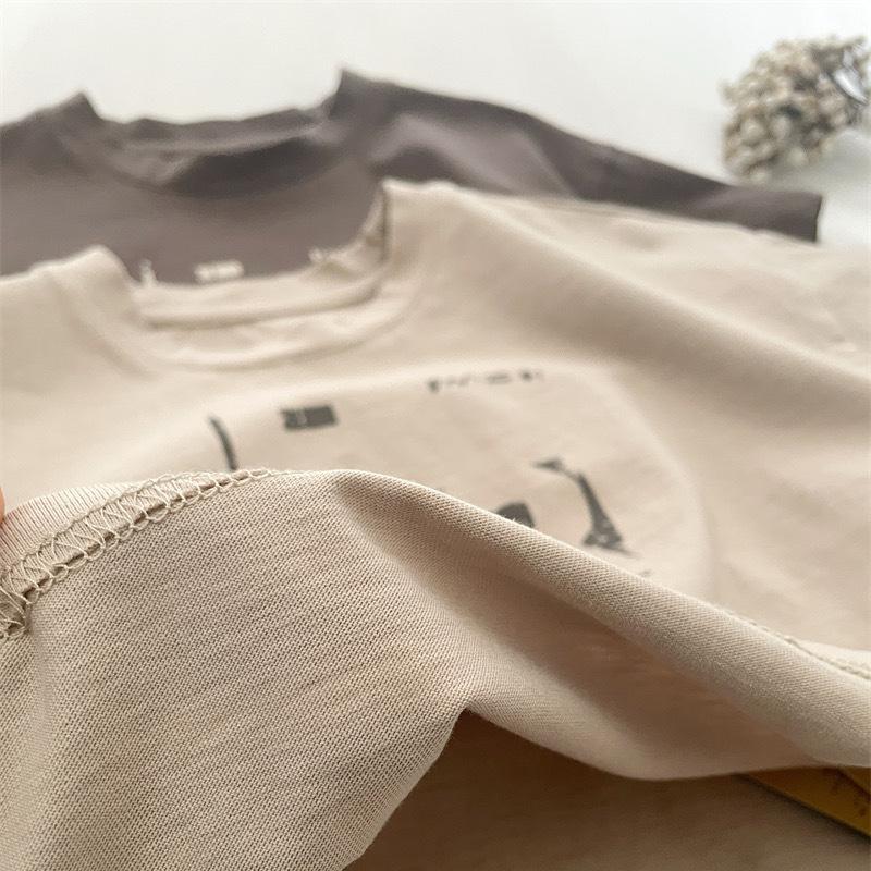 Kinder T-shirt Sommer neue baby Japanischen baumwolle kurzarm gedruckt T-shirt bodenbildung shirt