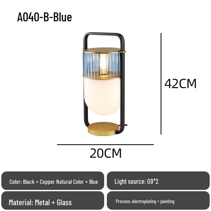 Nordic Modern Minimalist Glass Bedside Lamp for Designer Showrooms, Hotels & B&Bs