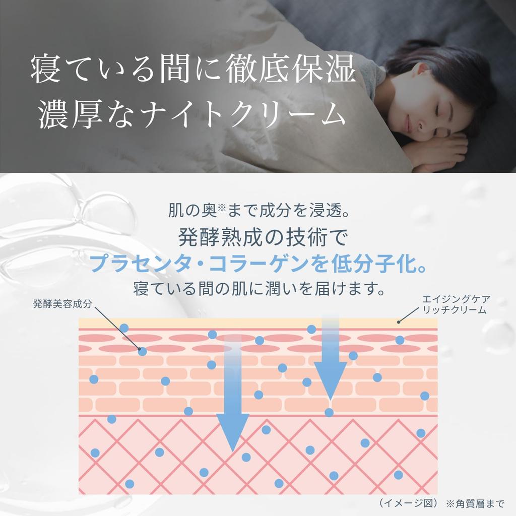 LULUNA Moisturizing But Not Aging Care Rich Cream 60g Night Face Wrinkle (strongly Sticky) Use/Moisturizing Improvement/EGF FGF/LULUNA