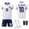 England Nr. 10 Bellingham Heimtrikot Nationalmannschaft 7 Saka 9 Kane Fußballtrikot