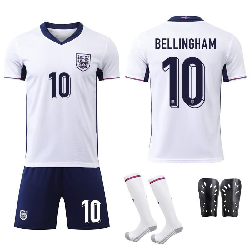 

European Cup England No. 10 Bellingham Jersey Home National Team 7 Saca 9 Kane Football Shirt #26