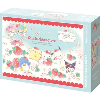 Sanrio Characters Strawberry Heaven Puzzle SAN-K100-023, 100 Teile, gemischte Farben Beliebtes koreanisches Spielzeug