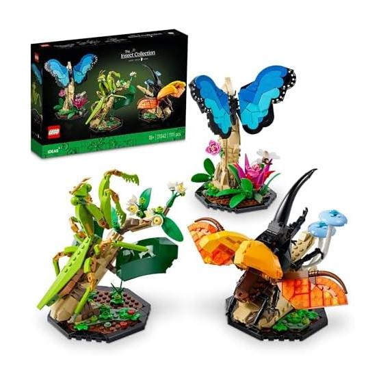 LEGO Идеи Коллекция Насекомых Игрушка Подарок на День Рождения Детали Мать Отец Мужчины Женщины Животные Существа Интерьер Стильный 21342