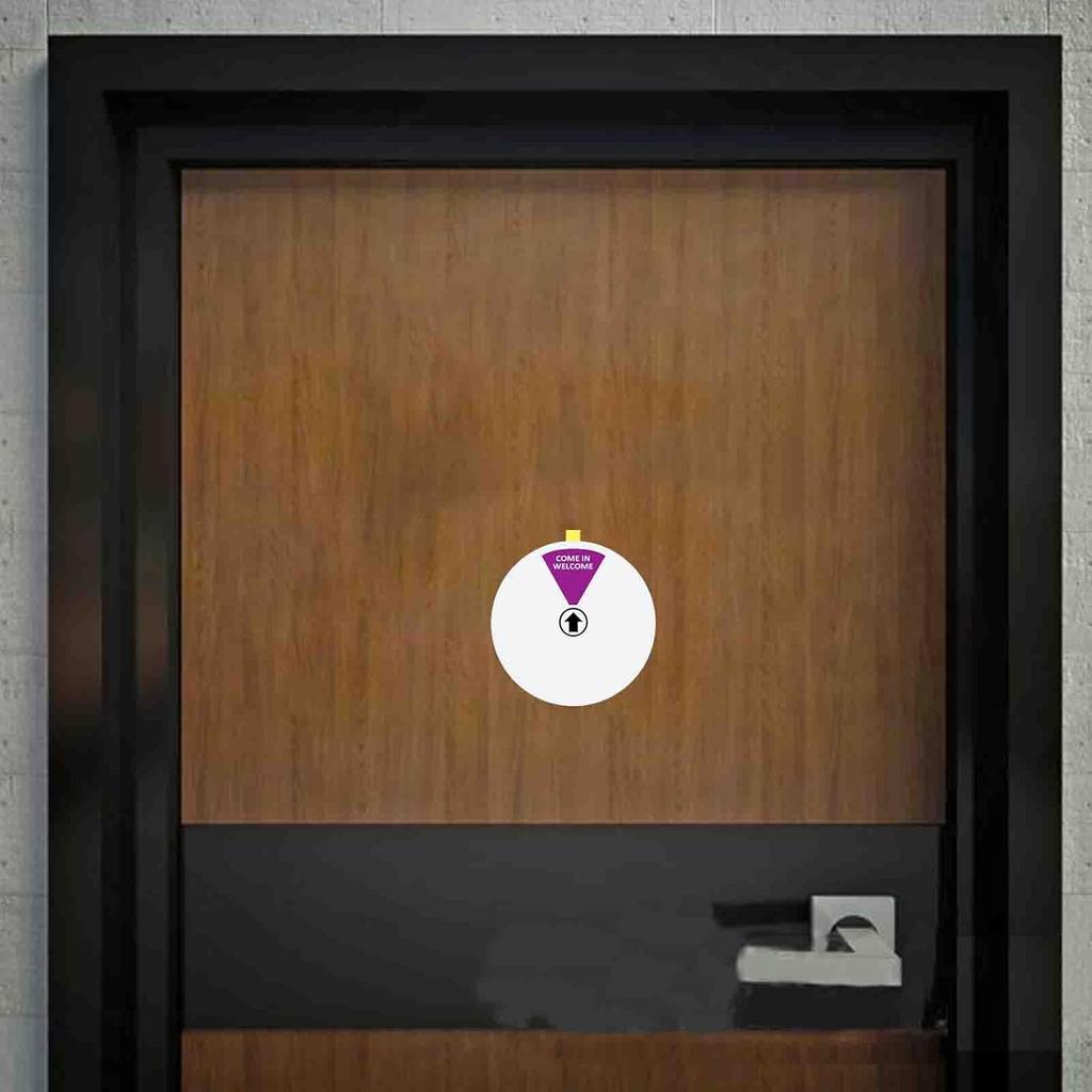 Office Door Sign,Do Not Disturb/Come in Welcome/Out of Office/in a Meeting/Back Soon/On Vacation Sign, Privacy Door Indicator That Lets Others Know