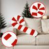 New Candy Cane Pillow 3D Candy Plush Pillow Pillow Creative Christmas Decoration Decorative Candy Pillow Chair Cushion