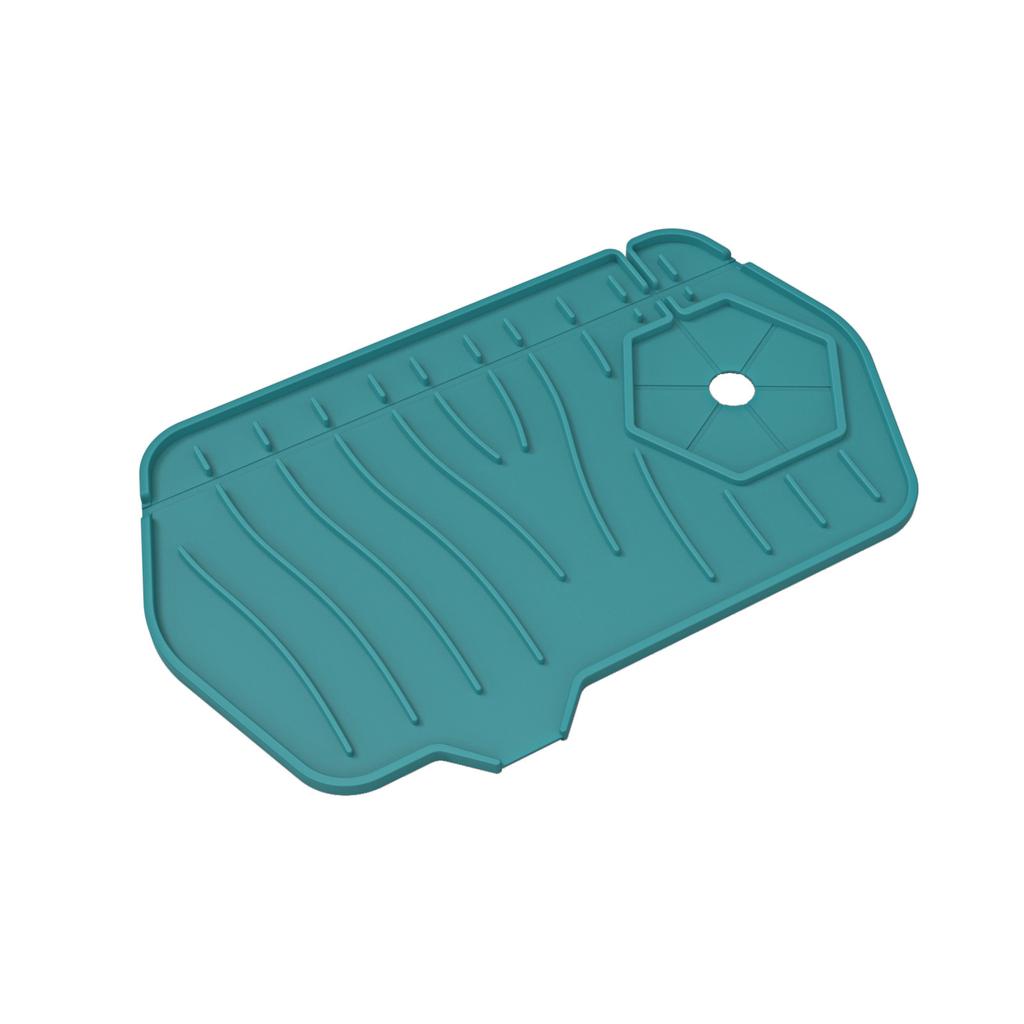 Kitchen Silicone Faucet Mat Sink Splash Guard Faucet Drainage Mat Drying Pad Kitchen Bathroom Double-sided Water Draining Pad