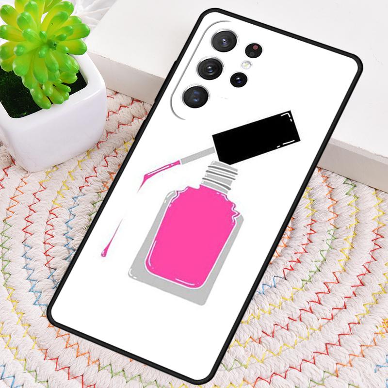 Nail Polish Silicone Phone Case For Samsung Galaxy Note 10 Pro S26 S25 S24 S23 S22 S21 Plus S25Ultra Capa Cover