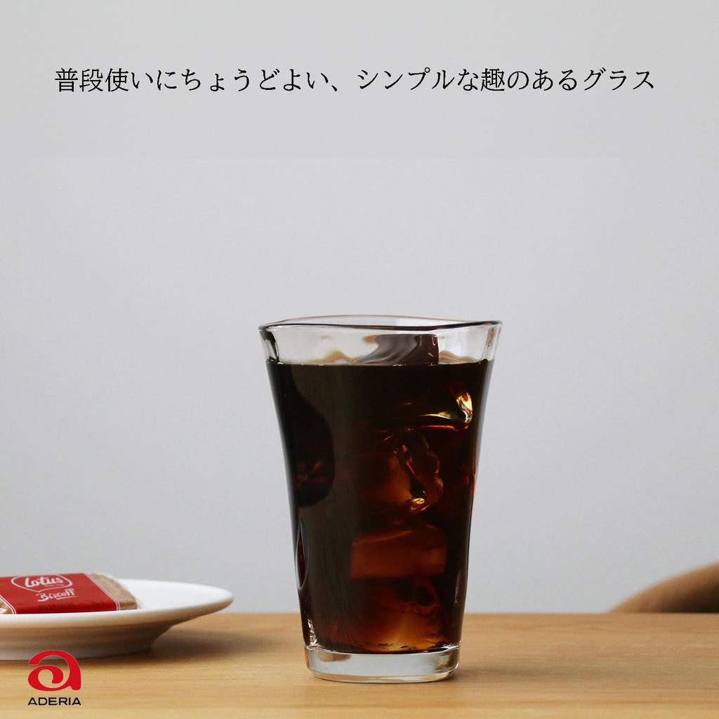 ADERIA Üvegpohár Nagy Készlet Készült Tumbler, Tumbler, 420ml, 3, Japán, P-6646