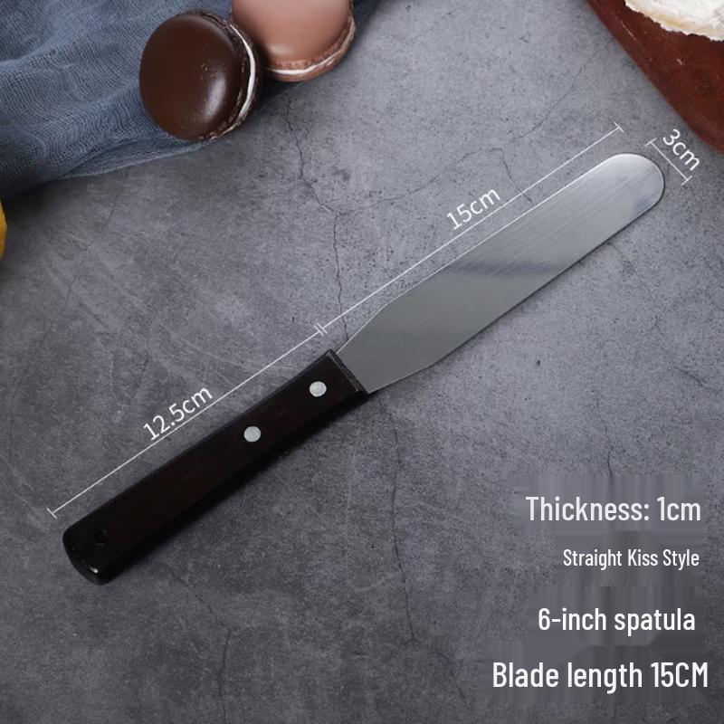 

SIVIR Stainless Steel Wooden Handle Cake Decorating Spatula
