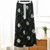 Women's Spring and Summer Plus Size Printing Long Pants Female Elastic Waist Loose Casual Thin Trousers