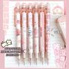 6pcs 0.5mm Mechanical Pencils Kawaii Automatic Pencils with Erasers Students Stationery Writing Tool Cute School Office Supplies