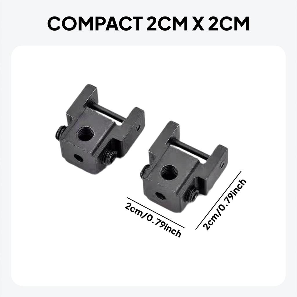 2 Pieces Scroll Saw Blade Holder Clamp Conversion Black Wire