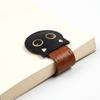 Katzenkopf Lesezeichen Seitenmarkierer PU Magnetisches Lesezeichen Niedlicher Magnetischer Seitenclip Buchmarkierung
