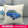 45Cm * Unique Watercolor Car Beetle Design, Suitable For Family Bedroom Hotel Decoration Pillow Case