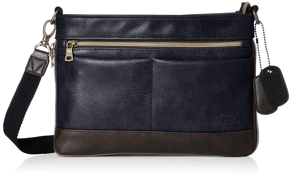 Vintage Sacoche Shoulder Bag AX2030 Navy [Avirex]