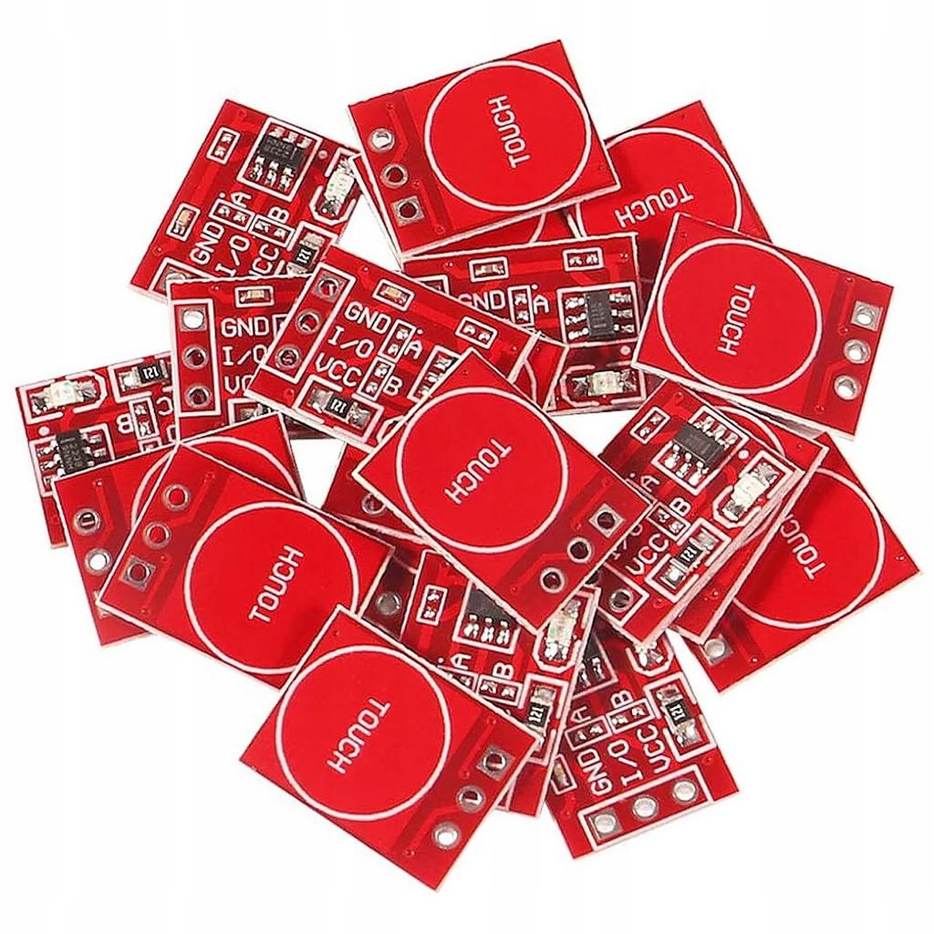 Rosfix Moduł Dotykowy Pojedynczy TTP223 – Czujnik Pojemnościowy | Napięcie Pracy 2.0V-5.5V DC | Idealny do Projektów DIY