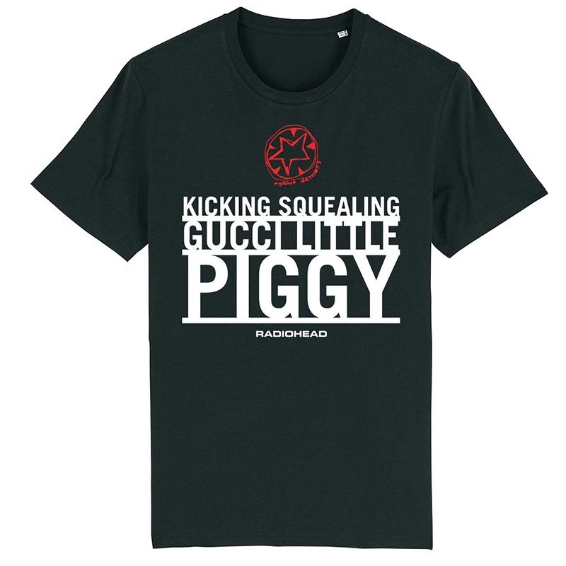 2025 Radiohead, Americké retro klasické nadměrné tričko s krátkým rukávem z rockové punkové kapely