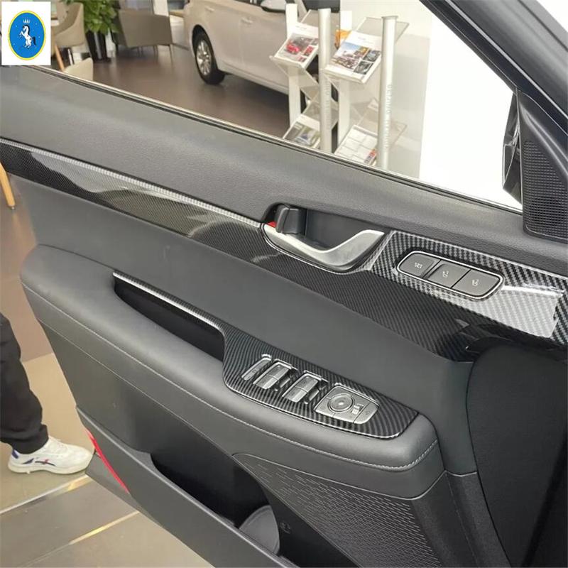 ABS Auto Dashboard Air Outlet Vent / Glass Lift / Electrical Hand Brake Lights Panel Cover Trim For Hyundai Palisade -